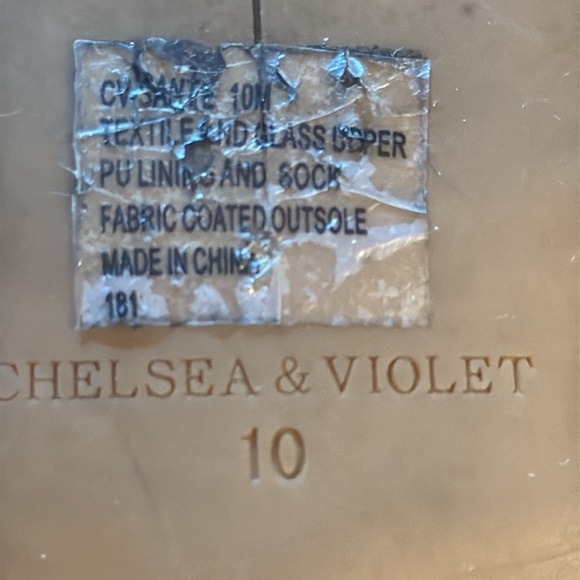 Chelsea & Violet Rhinestones loop tie straps slip on flat sandals Sz 10 - Picture 5 of 5